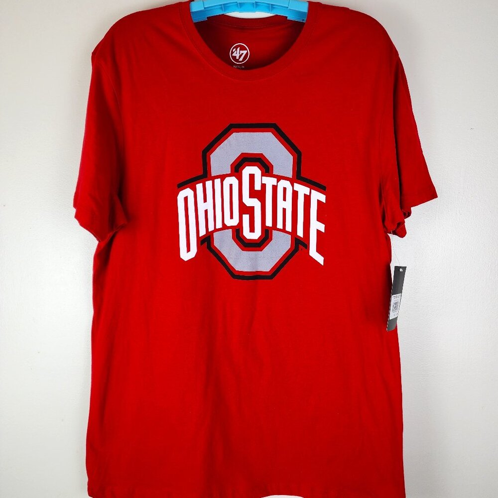 '47 Ohio State Buckeyes Men's Red Tee Shirt Sz XL NWT
